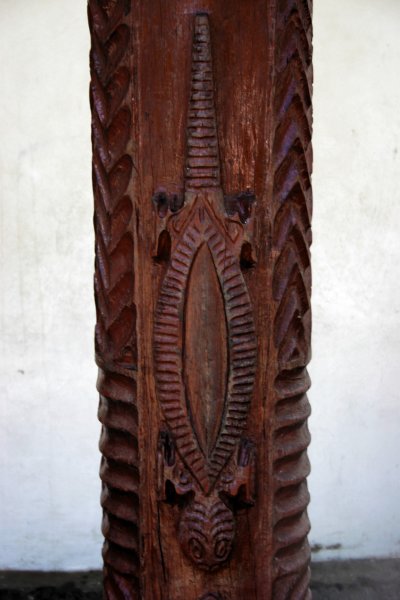Lizard is a very prominent motif in the islands